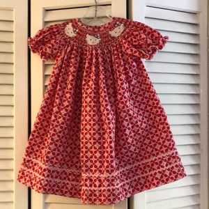 Classic Hnimsy boutique Hello Kitty red & pink dress, size 18 months